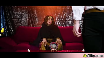 Preview 1 of Bdsm Pain Scream - Hot and sexy gypsy fortune teller chick gives a special service for her client