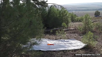 Preview 1 of Saixi Videos - She Is Nerdy - Teeny V.Weber suck and fuck outdoors