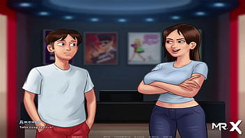 Preview 1 of Beautiful Ass Fucking Vids - SummertimeSaga - Pussy Caressing at the Cinema in a Public Place E3 #22