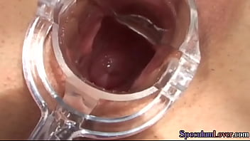 Preview 4 of Alura Jenison - Busty speculum babe fingered by bf before showing internal
