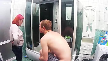 Preview 1 of French Mature Rim - Hot Hardcore Action at Hostel Community Bath