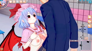 Preview 3 of Local Six Indian - 【エロゲーコイカツ！】東方 レミリア・スカーレットにおっぱい揉みまくりH！3DCG巨乳アニメ動画(東方プロジェクト)【ヘンタイゲーム】