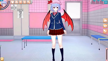 Preview 1 of Local Six Indian - 【エロゲーコイカツ！】東方 レミリア・スカーレットにおっぱい揉みまくりH！3DCG巨乳アニメ動画(東方プロジェクト)【ヘンタイゲーム】