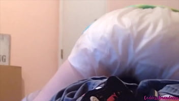 Preview 3 of Movie Story Swap Film - very worn panty in plastic pants for my panty sucker