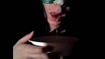 Preview 1 of Rajdhani Nxxxxxxxx - Slut Spitting and Drinking Piss - Laura Fatalle
