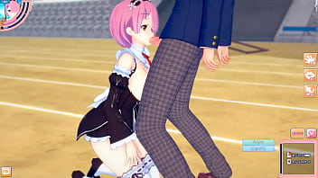 Preview 2 of Keypad Mobile Xxx - 【エロゲーコイカツ！】リゼロ ラム(Re Zero Ram)におっぱい揉みまくりH！3DCG巨乳アニメ動画(ゼロから始める異世界生活)【ヘンタイゲーム】