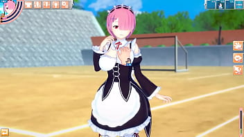 Preview 1 of Keypad Mobile Xxx - 【エロゲーコイカツ！】リゼロ ラム(Re Zero Ram)におっぱい揉みまくりH！3DCG巨乳アニメ動画(ゼロから始める異世界生活)【ヘンタイゲーム】