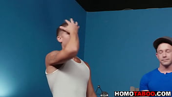Preview 2 of Bigmax - Gay step-brothers fuck during photo session