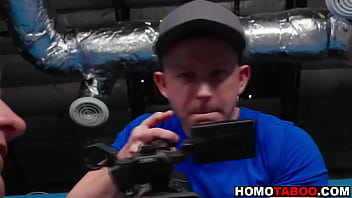 Preview 4 of Bigmax - Gay step-brothers fuck during photo session
