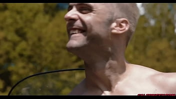 Preview 2 of Chana Xxx Video New 2018 - Hot threesome sex in the middle of the woods. Ace may have enjoyed their test ride in the great outdoors a little too much. With his massive boner visible through his pants,  drops to his knee