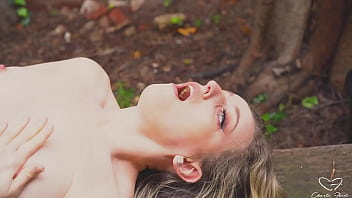 Preview 4 of Teen Forced Mouthfuck - Watch Charlie Forde sits on the pavement and fucks herself with her fingers til she squirts over&hellip_ and over.