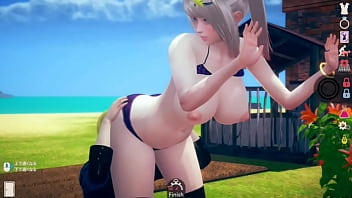 Preview 2 of Yu No Vol3 - 【性格ポジティブで明るい】 AI〇女プレイエロ動画(金髪爆乳JK編 エッチあり)リアル3DCGエロゲーム【ヘンタイゲーム】