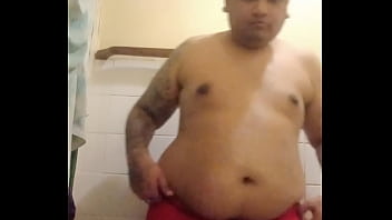 Preview 3 of Bedroom Muscled Porn - Brij Pisses In His Red Boxer Briefs In His Home Bathroom