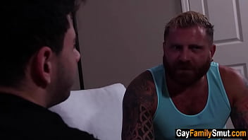 Preview 2 of Son Deg Cock - Gay step son bangs step daddy behind step mom&#039_s back