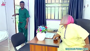 Preview 2 of Japan Wwwxxx - Lazy Nurse Enjoy Nigerian Big Black Dick