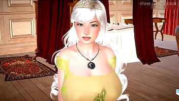 Preview 4 of Double Sex Thailand - Princess gets her dick-craving pussy fucked before introducing him to [Mythic Manor - Fanora 5]