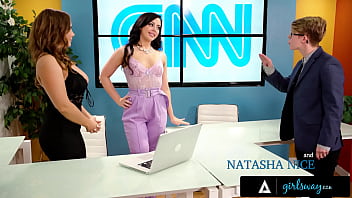 Preview 1 of Batangas Pinay Sex Scandal Video - GIRLSWAY Busty News Anchor Natasha Nice Gets Fucked Live By Nasty Colleague Whitney Wright