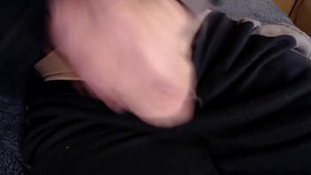 Preview 2 of Dad Go Out Son And Mom Sexvideo - Foreskin play with big uncut cock and wanking with close up of oozing cum shot