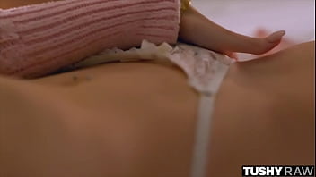 Preview 1 of Samantha Hayes New Sensations - TUSHYRAW Petite Charlotte loves getting her ass creampied