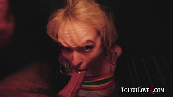 Preview 3 of Training Anal Slave 1 - TOUGHLOVEX Third wheel with blonde spinner Lilly Bell