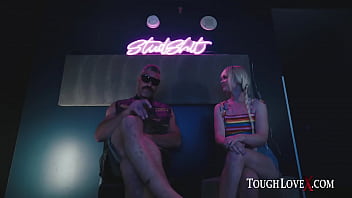 Preview 1 of Training Anal Slave 1 - TOUGHLOVEX Third wheel with blonde spinner Lilly Bell