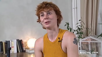 Preview 4 of Free T Rbanl - Redhead Babe Rides a Dildo