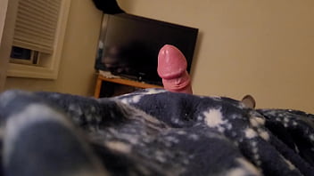 Preview 4 of Big Cook Big Titis Sex - Me jacking off my 8&quot_ white cock