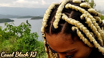 Preview 4 of Reya Sunshine Tits - Amandinha Black RJ me arrastou para o mato e me pagou um boquete delicioso  - Edu Black RJ