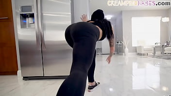 Preview 2 of Accsidant - Busty thief sucking black pov dick before riding cock