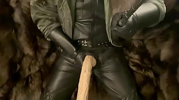 Preview 3 of Kink Forced - BlackLeatherHands WITH BIG DILDO