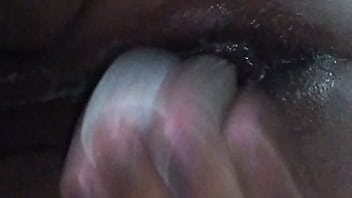 Preview 4 of Interracial Creampie Clean Up - Culo traga dildo