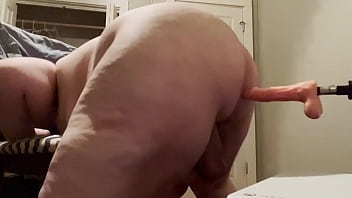 Preview 3 of Father And Girld - Fat Submissive Bottom Gets His New Fuck Machine!