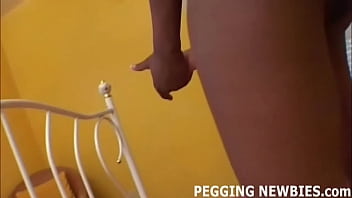 Preview 4 of Porny Pyt - My fat black strapon is going to rip you apart
