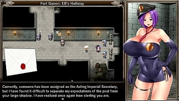 Preview 2 of Xnxx Lnk - Karryn&#039_s Prison [PornPlay Hentai game] Ep.14 powerful anal female orgasm while fingering herself