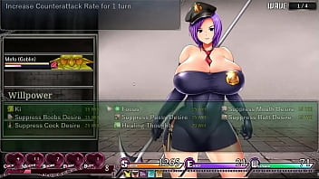 Preview 3 of Xnxx Lnk - Karryn&#039_s Prison [PornPlay Hentai game] Ep.14 powerful anal female orgasm while fingering herself