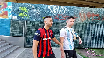 Preview 1 of With Brother In Law - BARBIE ANDERSON TRANS ARGENTINA EN UN TRIO CON DOS CHICOS QUE VOLVIAN DE JUGAR A LA PELOTA