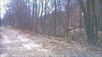 Preview 1 of French Mature Anal Destruction - Risky Public Path Bridge Naked JO Blurred Face From Nov 2103
