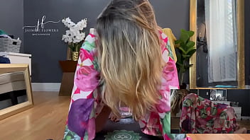 Preview 3 of Indo Vs Bule Hitam - Sexy Sensual Yoga with MsJasmine699 (Jasmine Flowers)