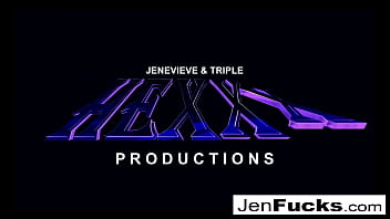 Preview 1 of Sex With Toys Hand Job - MILF Jen Hexxx and Makayla Cox share a cock and a giant load