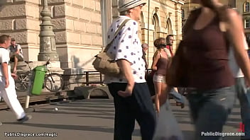 Preview 2 of Sjayna Lynn - Busty blond Romanian babe public fucked