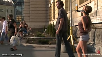 Preview 1 of Sjayna Lynn - Busty blond Romanian babe public fucked