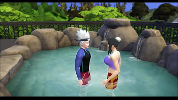 Preview 2 of Dronk Mom Fuck Son - Naruto Hentai Episodio 100 Kakashi y haku se pone a bailar en el sauna y luego comienza a follar sin para haku le pide que se lo meta todo por el culo ya que le gusta mas