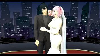 Preview 4 of Gigante Tits - naruto hentai episodio 78 la boda de sakura parte me hentai netorare recien casados le toman fotos con los ojos tapado a la hermosa esposa sakura marido enganado netorare