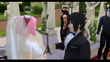 Preview 2 of Wwwxxx Vedeo Sunnycom - Naruto Hentai Episodio 79 La Boda de Sakura Parte 1 Naruto Hentai Netorare Esposa Vestida de Novia Enga&ntilde_ada Marido Cornudo Anime