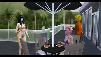 Preview 2 of Xnxx Ok All - Naruto Hentai Episodio 72 Intercambio de Esposas Con Hinata y Sakura D&iacute_a de Piscina Naruto Hentai folladas por el culo como unas putas perras adictas a la polla grande