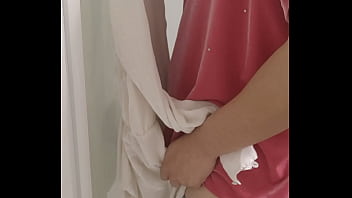 Preview 3 of Indan Balliwood - Velour Dress Asked for Cum in Bathroom!