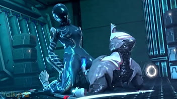 Preview 3 of 2 Hot Euro Lesbians Lick It All - ValkyrQ Tribute (Warframe)