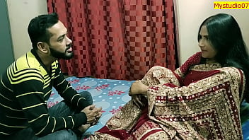 Preview 2 of Monster Pub Vibrator - Indian xxx milf bhabhi real sex with husband close friend! Clear hindi audio