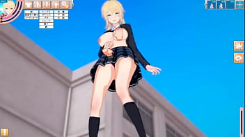 Preview 3 of Hot Galls - 【エロゲーコイカツ！】可愛い金髪帰国子女爆乳jk「マーガレット」ちゃんがおっぱい揉みまくられる３DCGエロアニメ動画