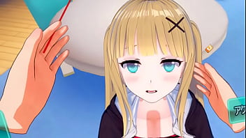Preview 3 of My Derti Prof - 【エロゲーコイカツ！VRバージョン】 可愛い優しい系金髪爆乳ギャルJKエレノア(オリキャラ)がおっぱい揉みまくられる３DCGエロアニメ動画